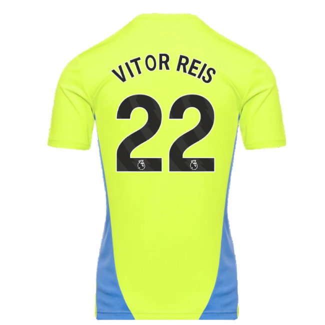 2024-2025 Man City Training Shirt (Yellow Glow) (Vitor Reis 22)
