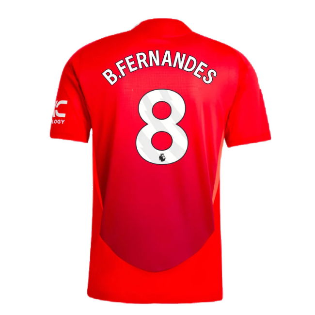 2024-2025 Man Utd Authentic Home Shirt (B.Fernandes 8)