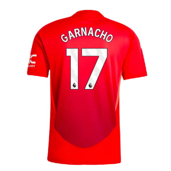 2024-2025 Man Utd Authentic Home Shirt (Garnacho 17)