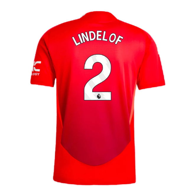 2024-2025 Man Utd Authentic Home Shirt (Lindelof 2)