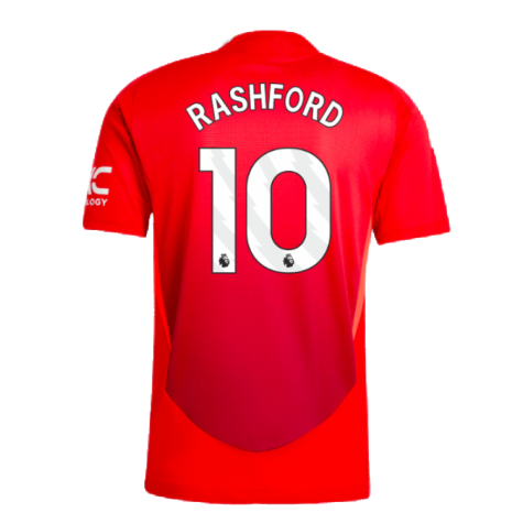 2024-2025 Man Utd Authentic Home Shirt (Rashford 10)