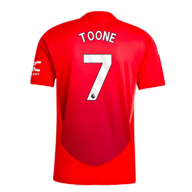 2024-2025 Man Utd Authentic Home Shirt (Toone 7)
