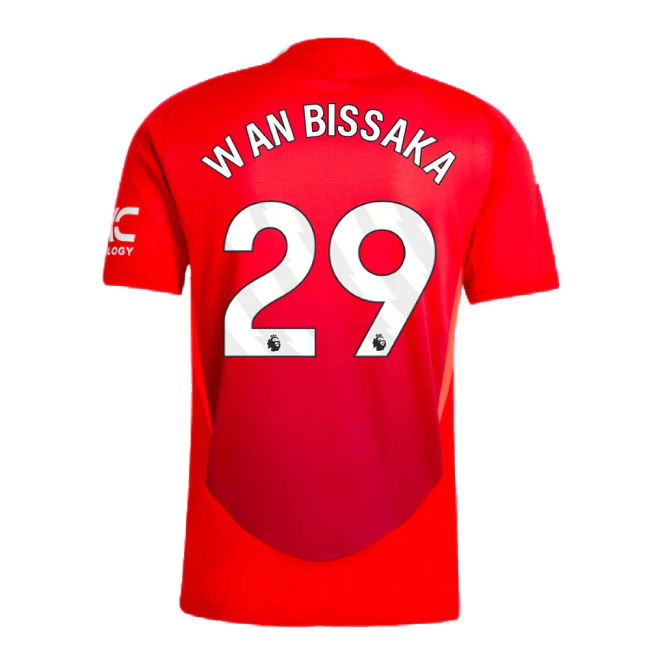 2024-2025 Man Utd Authentic Home Shirt (Wan Bissaka 29)