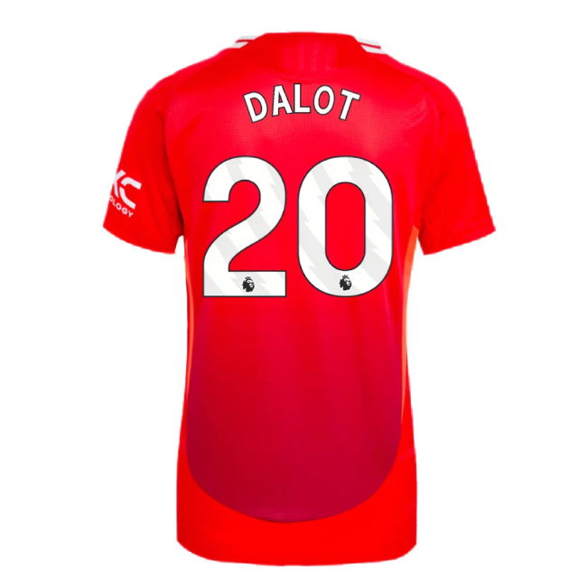 2024-2025 Man Utd Authentic Home Shirt (Womens) (Dalot 20)