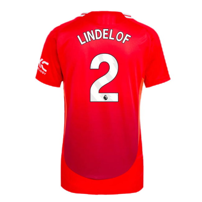 2024-2025 Man Utd Authentic Home Shirt (Womens) (Lindelof 2)
