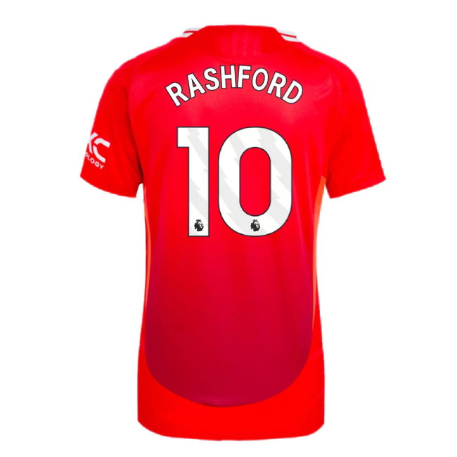 2024-2025 Man Utd Authentic Home Shirt (Womens) (Rashford 10)