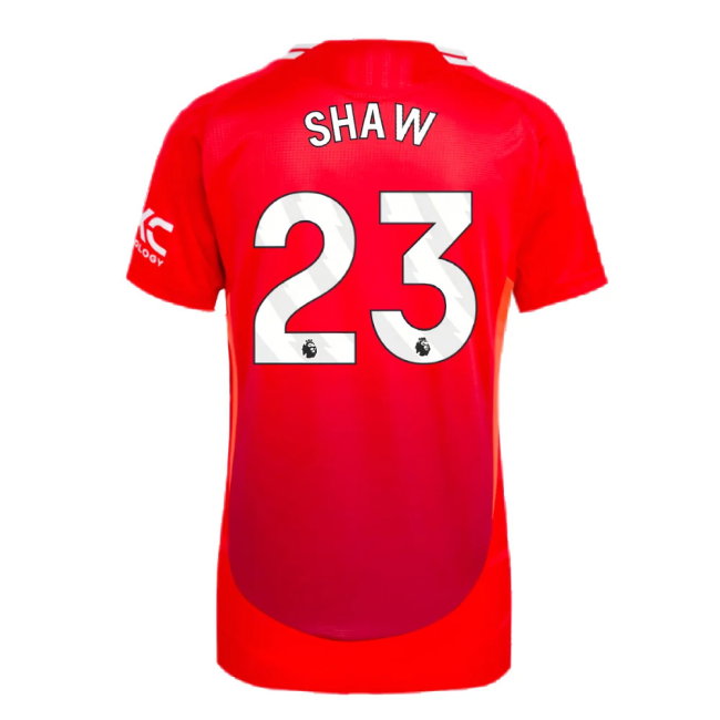 2024-2025 Man Utd Authentic Home Shirt (Womens) (Shaw 23)