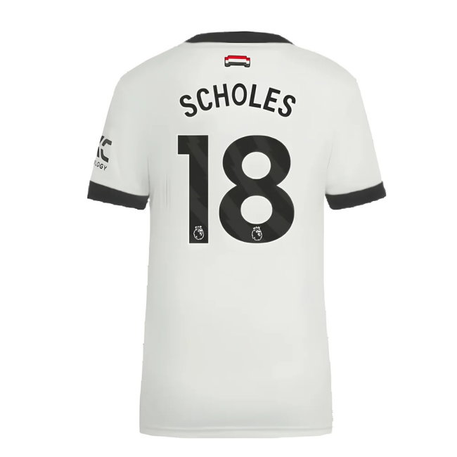 2024-2025 Man Utd Authentic Third Shirt (Womens) (Scholes 18)