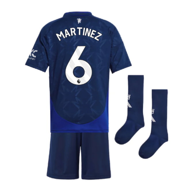 2024-2025 Man Utd Away Mini Kit (Martinez 6)