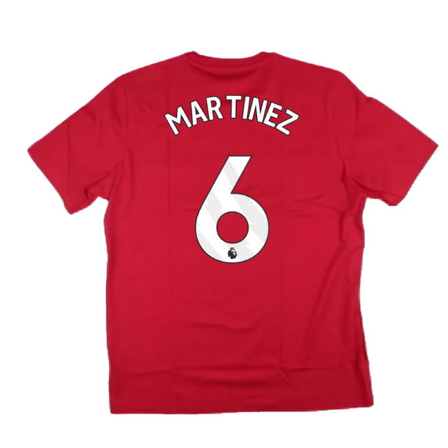 2024-2025 Man Utd DNA Graphic Tee (Red) (Martinez 6)