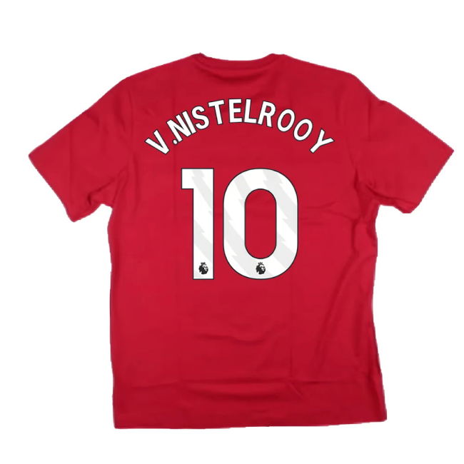 2024-2025 Man Utd DNA Graphic Tee (Red) (V.Nistelrooy 10)