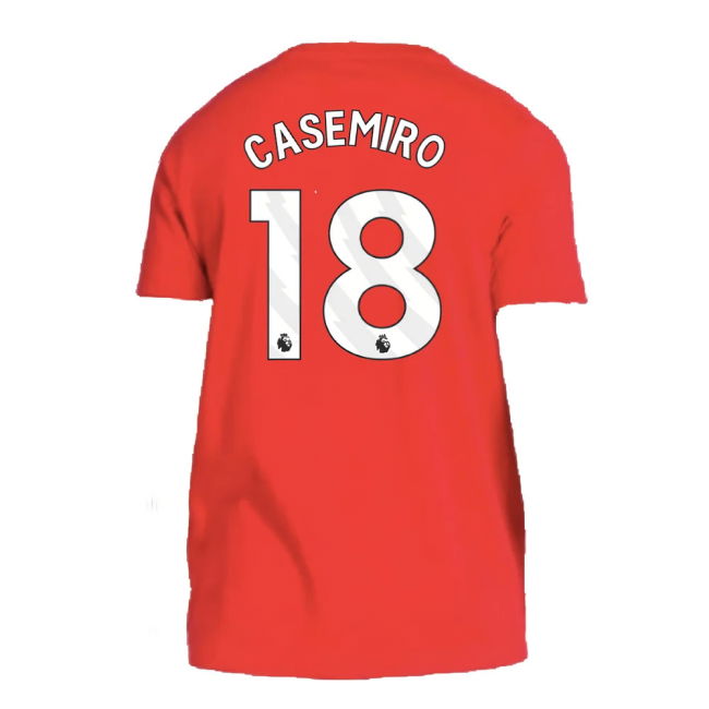 2024-2025 Man Utd DNA Tee (Red) (Casemiro 18)