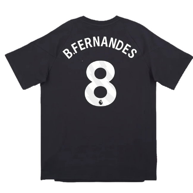 2024-2025 Man Utd EU Training Tee (Carbon) (B.Fernandes 8)