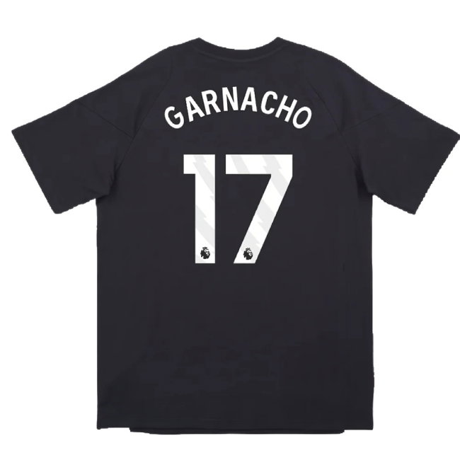 2024-2025 Man Utd EU Training Tee (Carbon) (Garnacho 17)