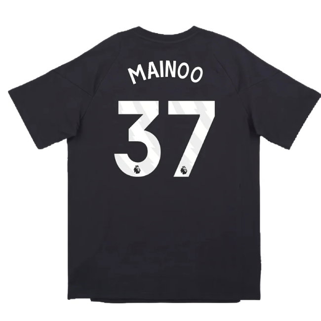 2024-2025 Man Utd EU Training Tee (Carbon) (Mainoo 37)