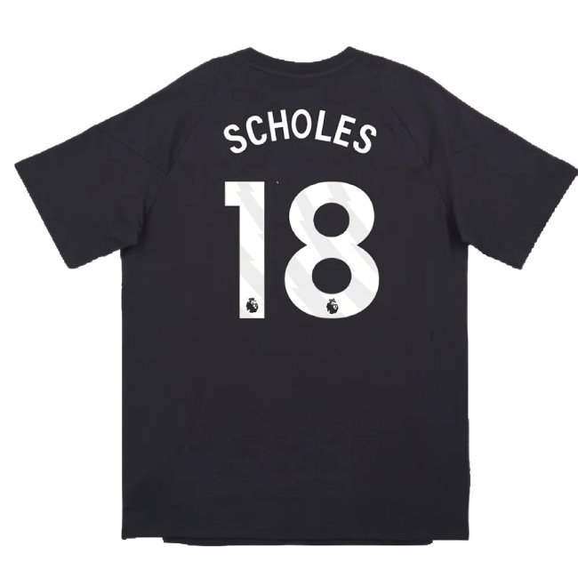2024-2025 Man Utd EU Training Tee (Carbon) (Scholes 18)