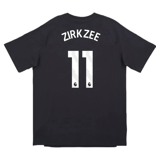 2024-2025 Man Utd EU Training Tee (Carbon) (Zirkzee 11)