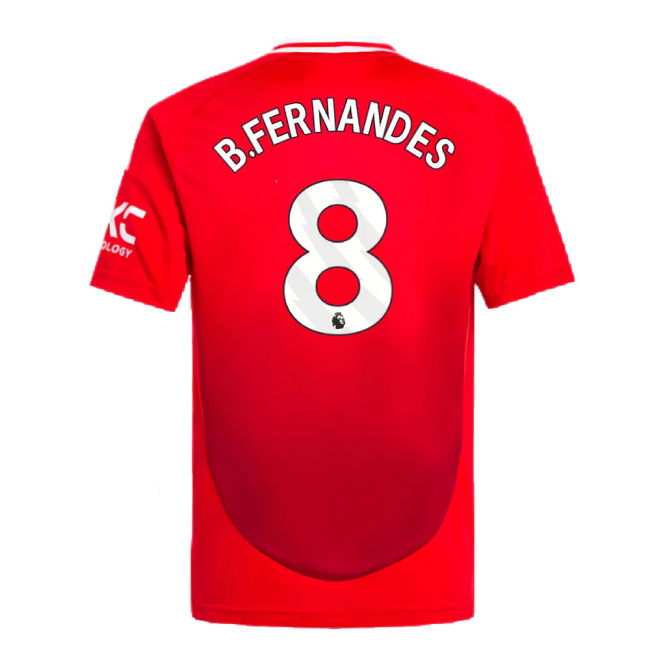 2024-2025 Man Utd Home Shirt (Kids) (B.Fernandes 8)
