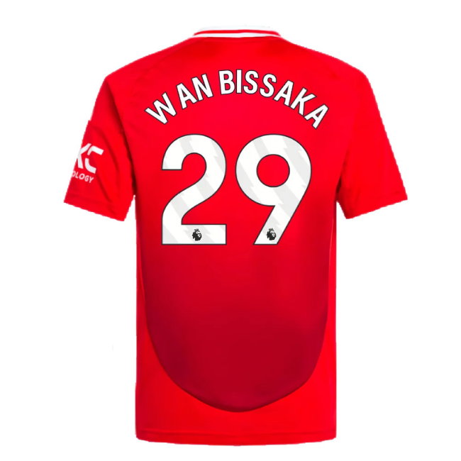 2024-2025 Man Utd Home Shirt (Kids) (Wan Bissaka 29)