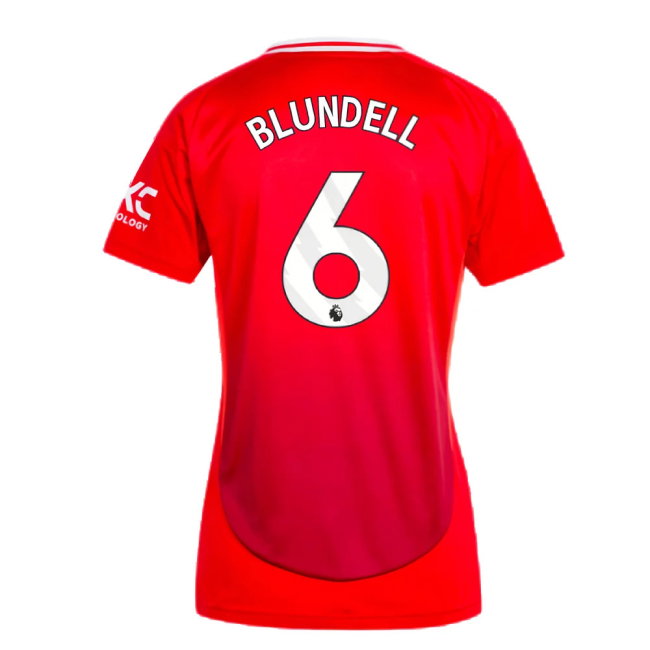 2024-2025 Man Utd Home Shirt (Womens) (Blundell 6)