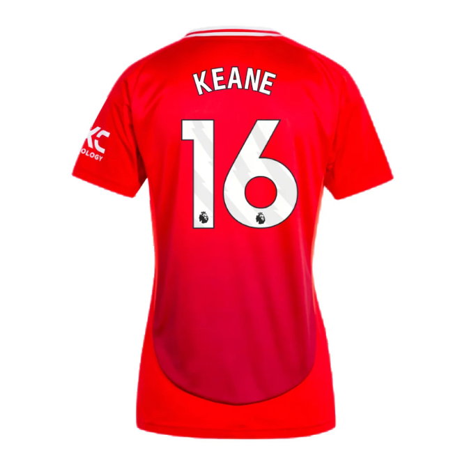 2024-2025 Man Utd Home Shirt (Womens) (Keane 16)