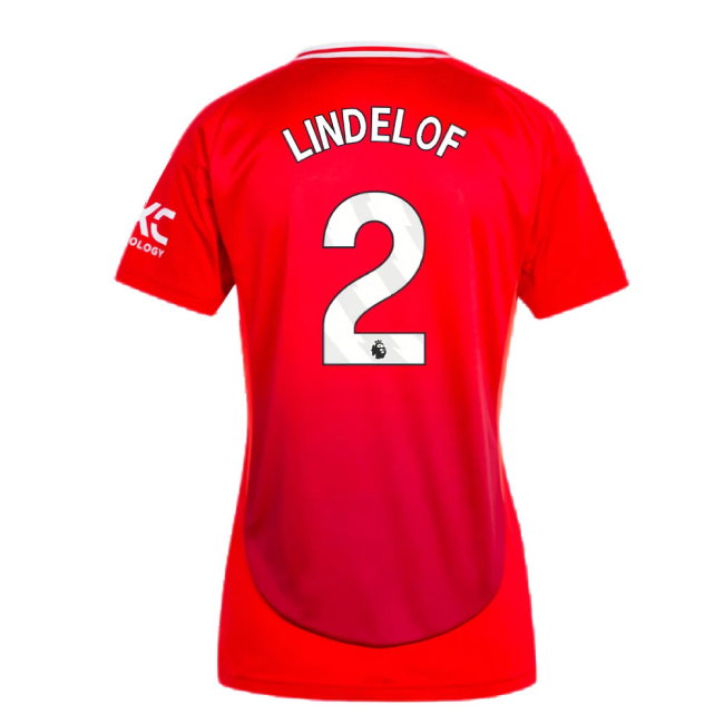 2024-2025 Man Utd Home Shirt (Womens) (Lindelof 2)