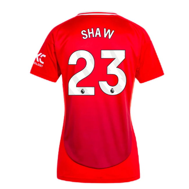 2024-2025 Man Utd Home Shirt (Womens) (Shaw 23)