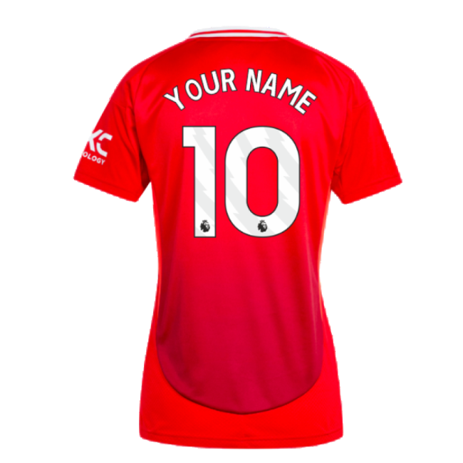 2024-2025 Man Utd Home Shirt (Womens) (Your Name)