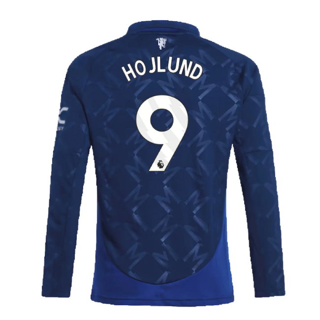 2024-2025 Man Utd Long Sleeve Away Shirt (Kids) (Hojlund 9)