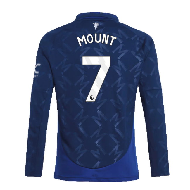 2024-2025 Man Utd Long Sleeve Away Shirt (Kids) (Mount 7)