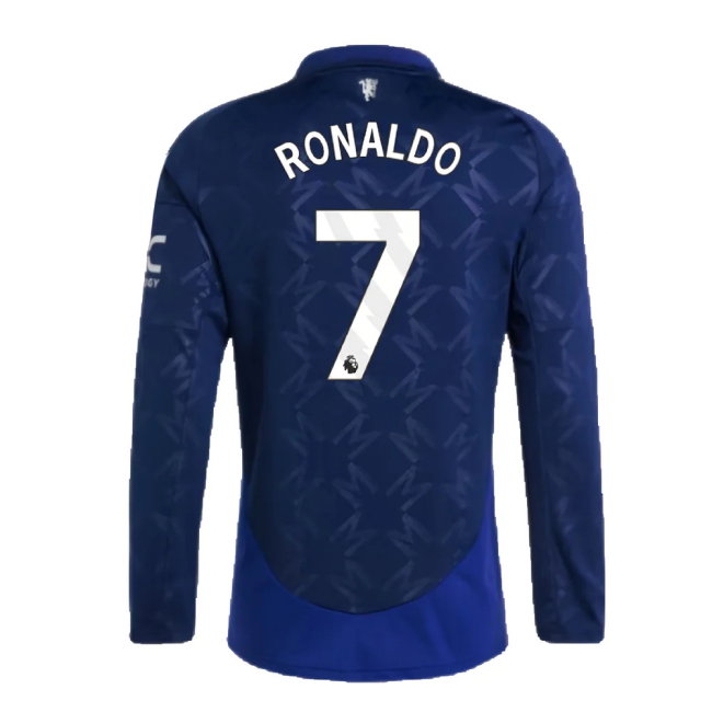 2024-2025 Man Utd Long Sleeve Away Shirt (Ronaldo 7)