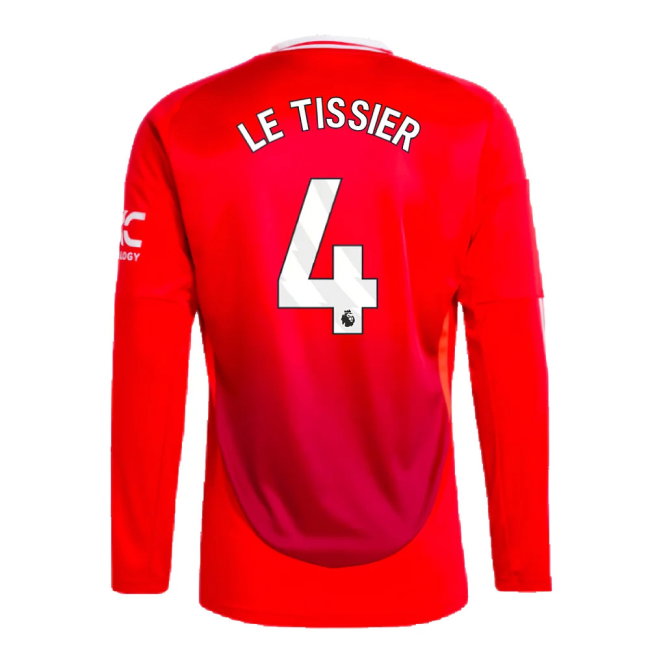 2024-2025 Man Utd Long Sleeve Home Shirt (Le Tissier 4)