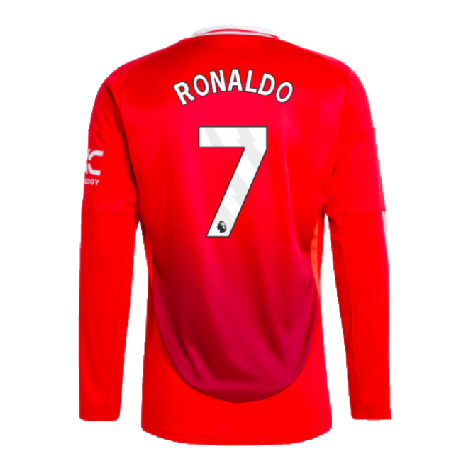 2024-2025 Man Utd Long Sleeve Home Shirt (Ronaldo 7)