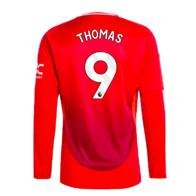 2024-2025 Man Utd Long Sleeve Home Shirt (Thomas 9)