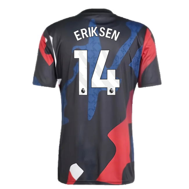 2024-2025 Man Utd Pre-Match Jersey (Black) (Eriksen 14)