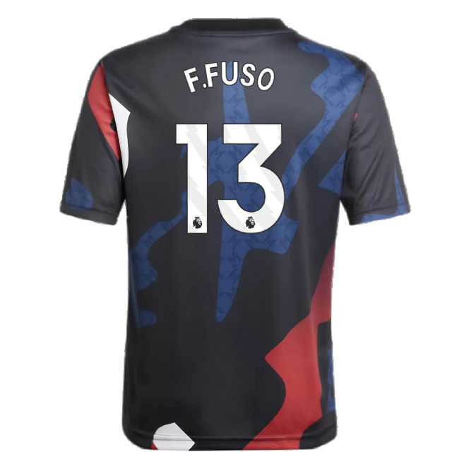 2024-2025 Man Utd Pre-Match Jersey (Black) - Kids (F.Fuso 13)