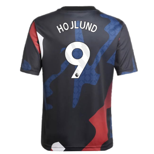 2024-2025 Man Utd Pre-Match Jersey (Black) - Kids (Hojlund 9)