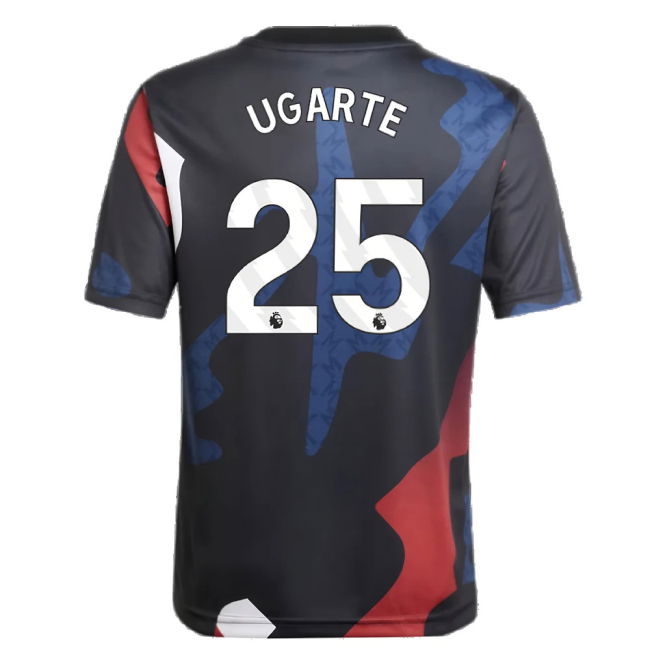 2024-2025 Man Utd Pre-Match Jersey (Black) - Kids (Ugarte 25)