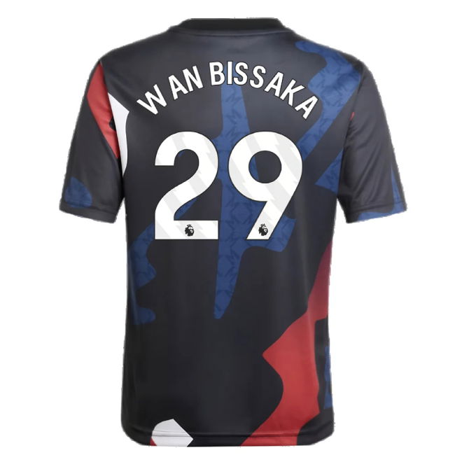 2024-2025 Man Utd Pre-Match Jersey (Black) - Kids (Wan Bissaka 29)