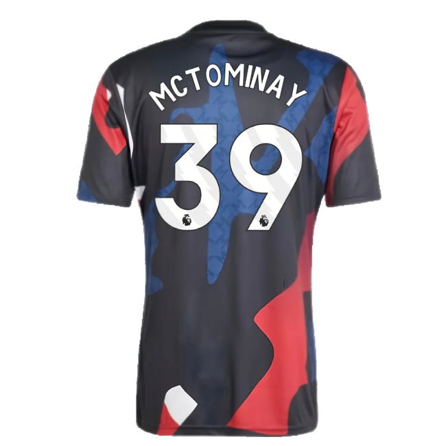 2024-2025 Man Utd Pre-Match Jersey (Black) (McTominay 39)