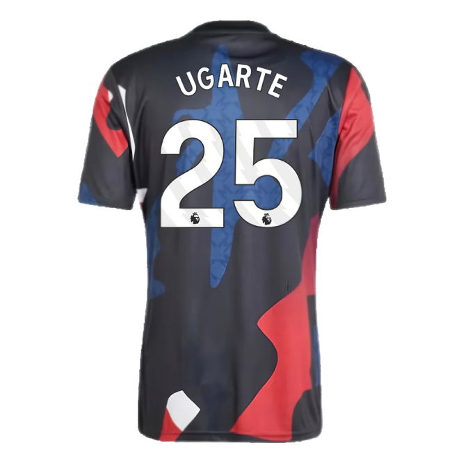 2024-2025 Man Utd Pre-Match Jersey (Black) (Ugarte 25)
