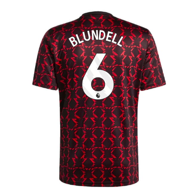 2024-2025 Man Utd Pre-Match Shirt (Black) (Blundell 6)