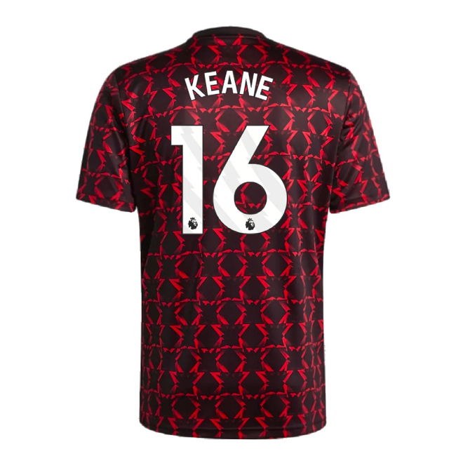 2024-2025 Man Utd Pre-Match Shirt (Black) (Keane 16)