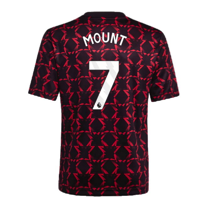 2024-2025 Man Utd Pre-Match Shirt (Black) - Kids (Mount 7)