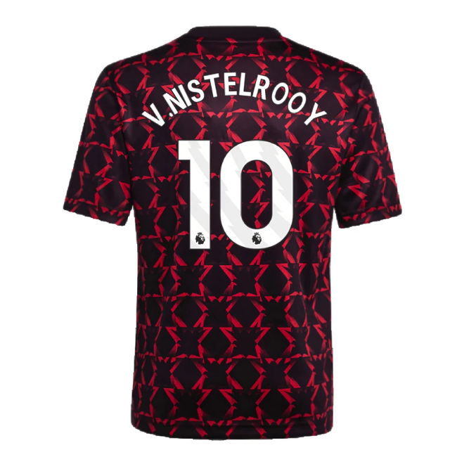 2024-2025 Man Utd Pre-Match Shirt (Black) - Kids (V.Nistelrooy 10)
