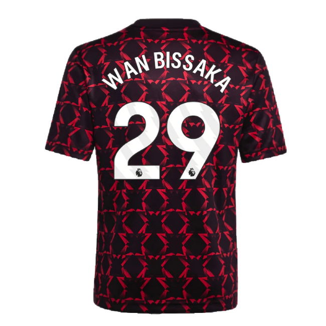 2024-2025 Man Utd Pre-Match Shirt (Black) - Kids (Wan Bissaka 29)