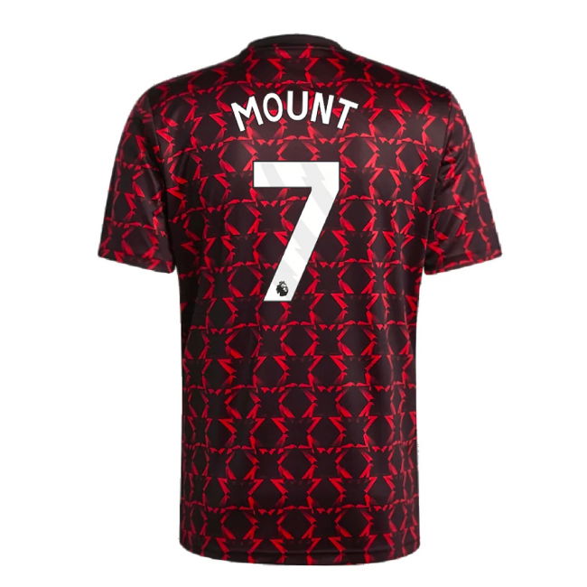 2024-2025 Man Utd Pre-Match Shirt (Black) (Mount 7)