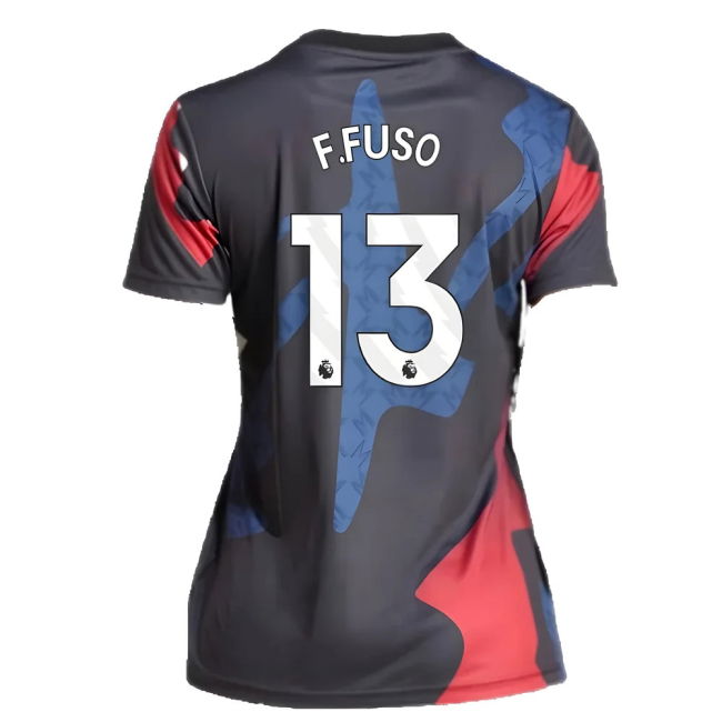 2024-2025 Man Utd Pre-Match Shirt (Black) - Womens (F.Fuso 13)