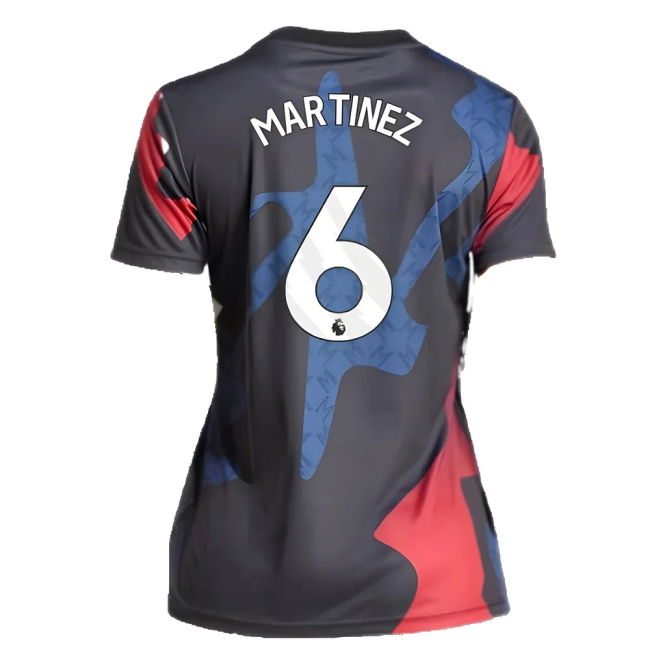 2024-2025 Man Utd Pre-Match Shirt (Black) - Womens (Martinez 6)