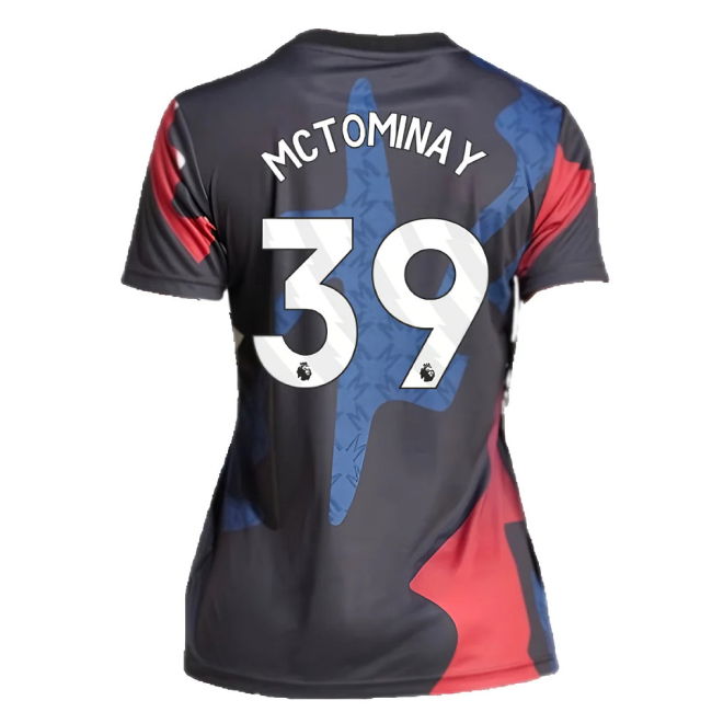 2024-2025 Man Utd Pre-Match Shirt (Black) - Womens (McTominay 39)